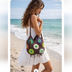 Handmade Crochet Women's Shoulders Bag